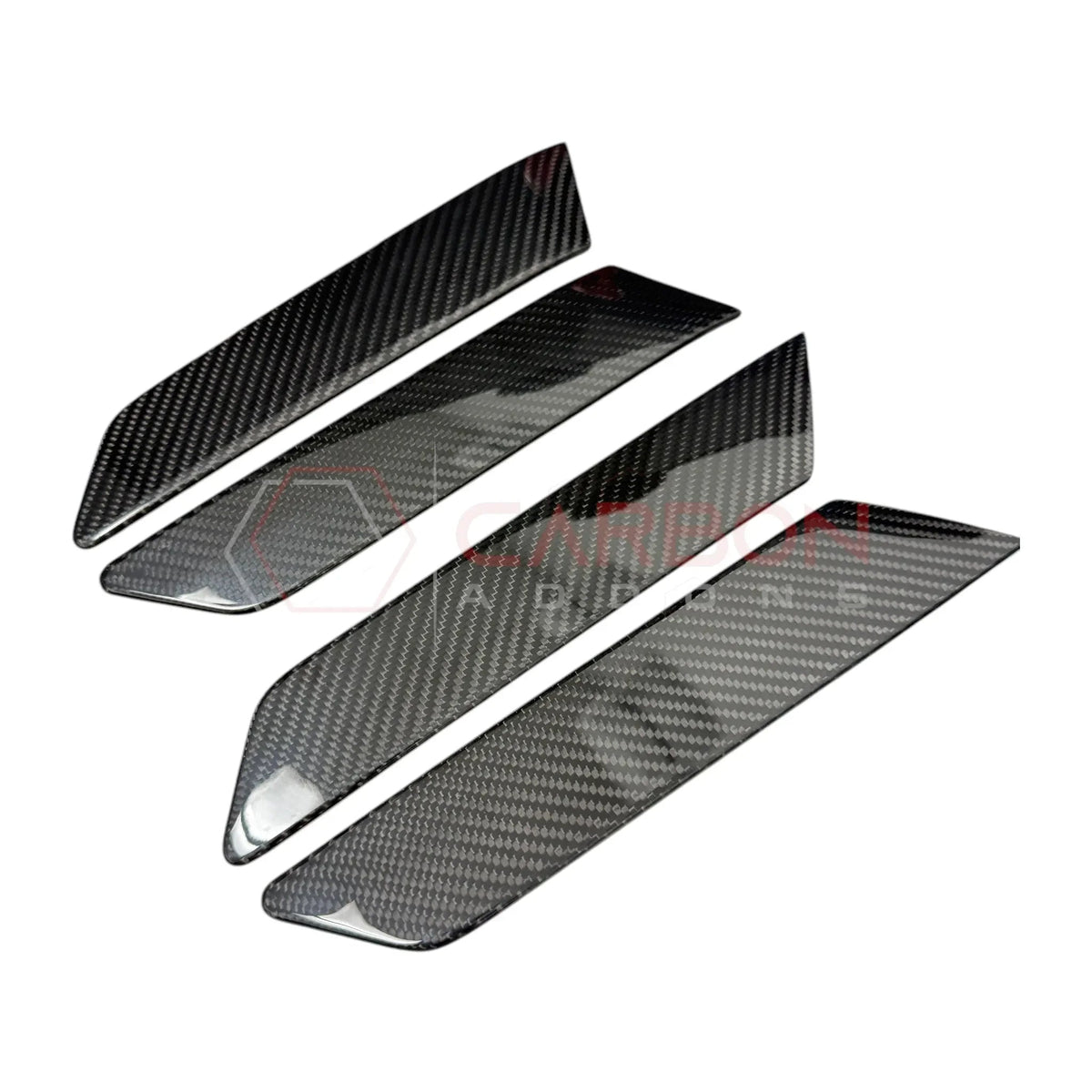 Real Carbon Fiber Interior Door Armrest Handle Trim Covers For 2021+ Ford Bronco