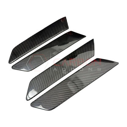 Real Carbon Fiber Interior Door Armrest Handle Trim Covers For 2021+ Ford Bronco