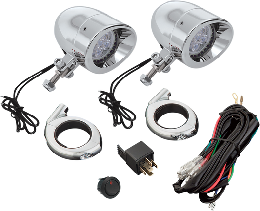 SHOW CHROME 2 3/8" LED Driving Light Kit 55-364L