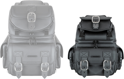 SADDLEMEN BR1800D Sissy Bar Bag - Black EX000971