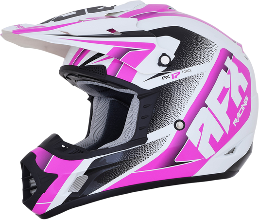 AFX FX-17 Helmet - Force - Pearl White/Fuchsia - XS 0110-5255