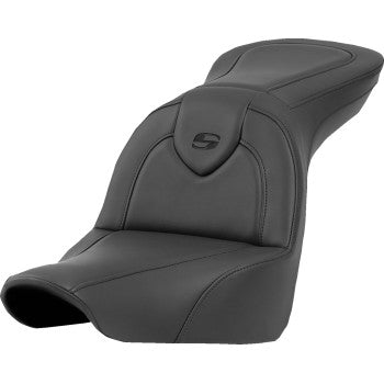 SADDLEMEN Roadsofa™ Seat - without Backrest - Black/Black Stitching - FXLR/FLSB '18-'23 818-29-187