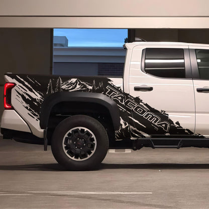 Tacoma Truck Decal Graphic Sticker. Mountain Off-Road Outlander. #7112-Sup