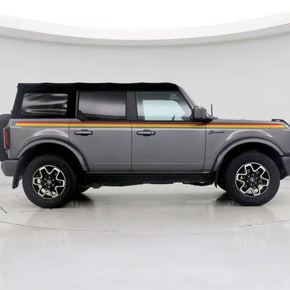 3 Color Stripes Bronco Decal Sticker. #6953