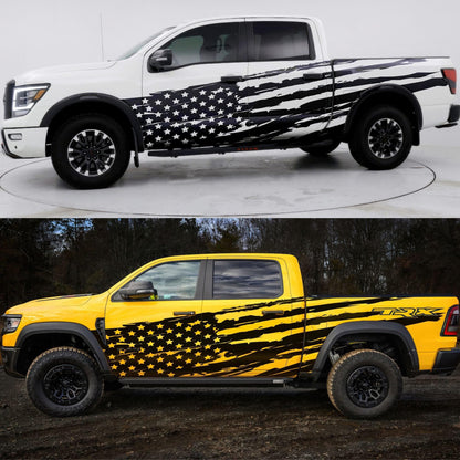 USA Flag Truck Decal Sticker. #6845