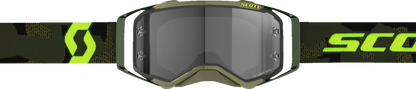 SCOTT Prospect Goggle - Khaki Green/Neon Yellow - Light Sensitive Gray 272820-7701327