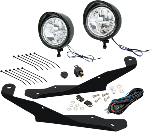 SHOW CHROME LED Driving Light Kit - Black - Ryker 41-402BK