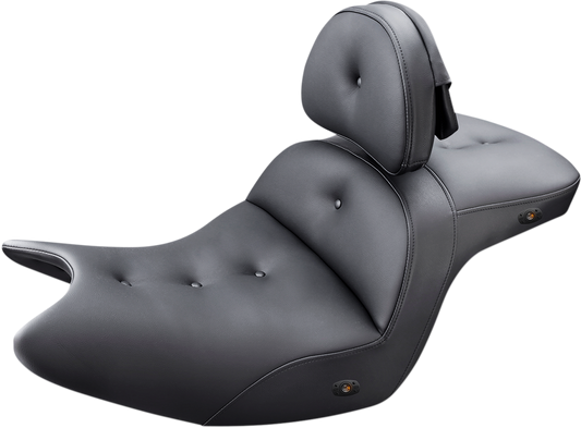 SADDLEMEN Seat - Roadsofa - With Backrest - Pillow Top - Black - Heated H18-07-181BRHCT