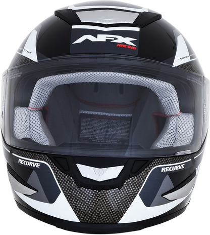 AFX FX-99 Helmet - Recurve - Black/White - Large 0101-11118