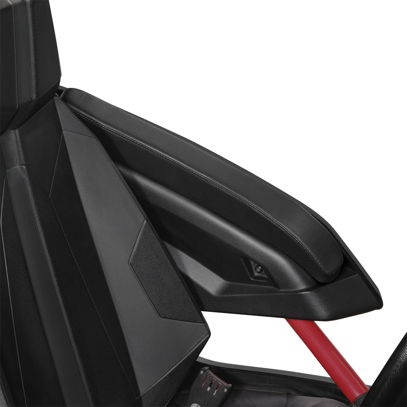 SHOW CHROME Kaliber Armrest Pads - Black w/ Black Stitching - Slingshot '15-'22 H44-1BK