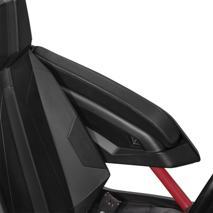 SHOW CHROME Kaliber Armrest Pads - Black w/ Black Stitching - Slingshot '15-'22 H44-1BK