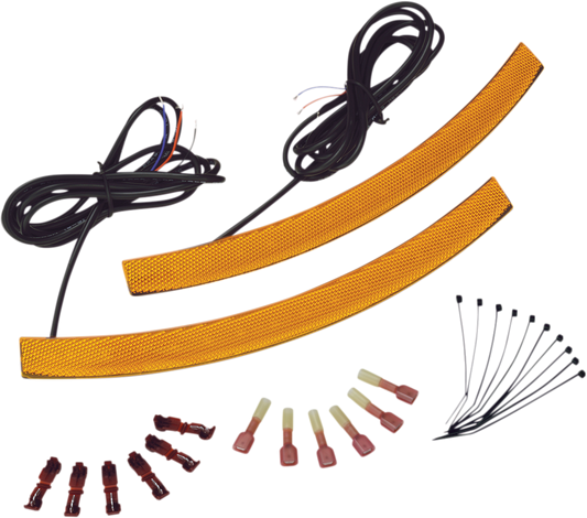 SHOW CHROME LED Front Fender Light - Amber 41-173B