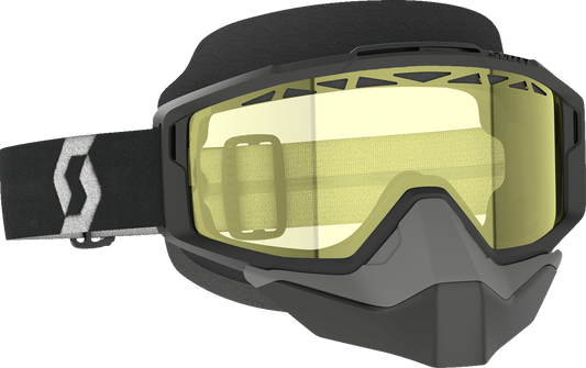 SCOTT Split OTG Snow Goggle - Black/White - Yellow 285543-1007029