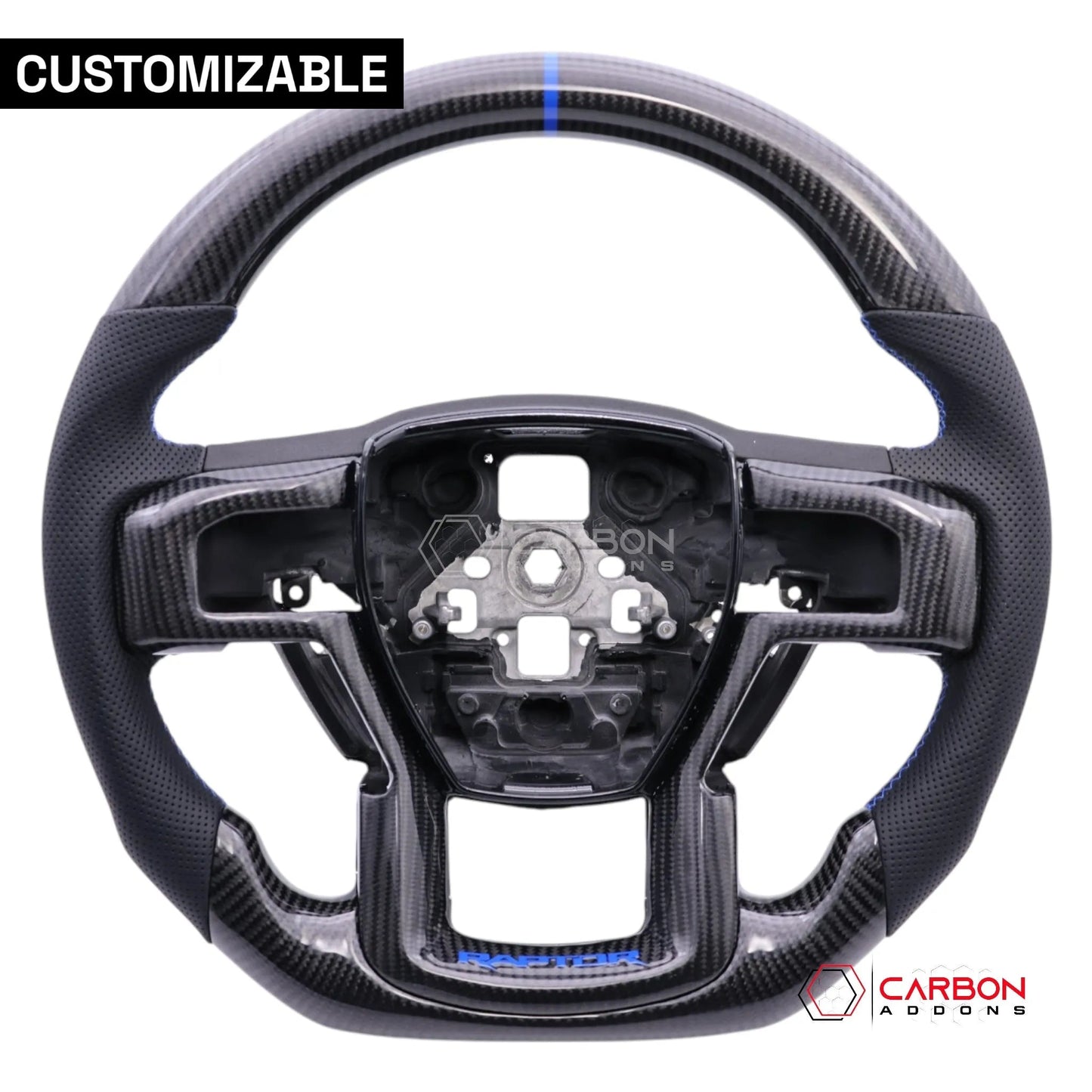 F150 2015-2020 Custom Carbon Fiber Steering Wheel