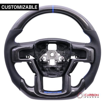 F150 2015-2020 Custom Carbon Fiber Steering Wheel