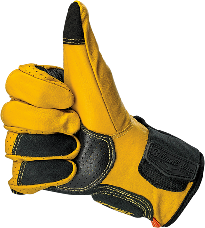 BILTWELL Borrego Gloves - Gold/Black - XS 1506-0701-301