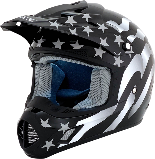 AFX FX-17 Helmet - Flag - Stealth - 2XL 0110-2367
