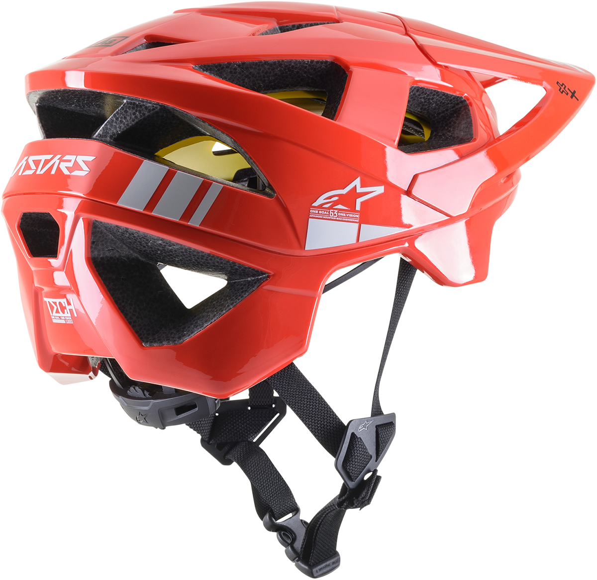 ALPINESTARS Vector Tech Helmet - Bright Red/Light Gray Glossy - MIPS® - Medium 8700721-3199-MD