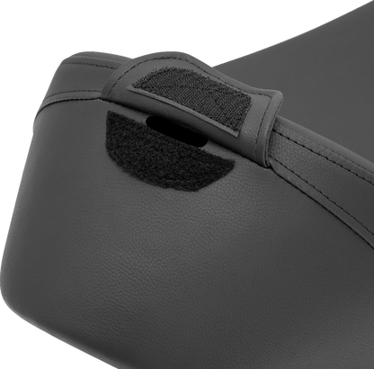 SADDLEMEN Heels Down Solo Seat - With Backrest - Plain - Black 807-11-0041