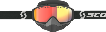 SCOTT Split OTG Snow Goggle - Light Sensitive - Black/White - Red Chrome 285542-1007341
