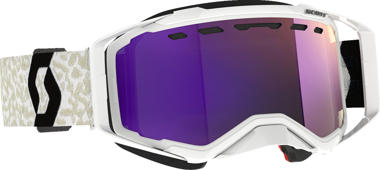 SCOTT Prospect Snow Cross Goggle - White/Black - Enhancer Purple Chrome 272846-1035316