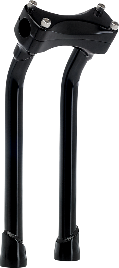 BILTWELL Risers - Murdock - Oversized - Pullback - 12" - Black 6414-201-12