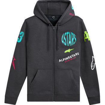 ALPINESTARS Variegate Zip Hoodie - Gunmetal - Medium 1215-53200-190-M