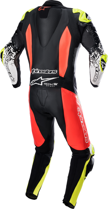 ALPINESTARS GP Tech Suit v4 - Black/Red Fluorescent/Yellow Fluorescent - US 46 / EU 56 3156822-1355-56