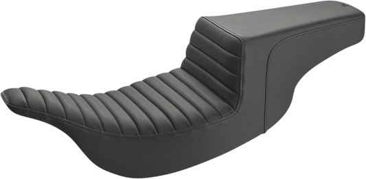 SADDLEMEN Step-Up Seat - Front Tuck-n-Roll - Black 897-07-171
