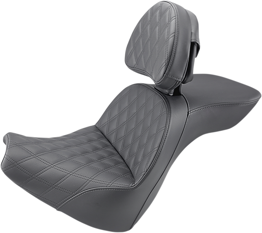 SADDLEMEN Explorer Seat - LS - Includes Backrest - FXBR/S '18-'19 818-31-030LS