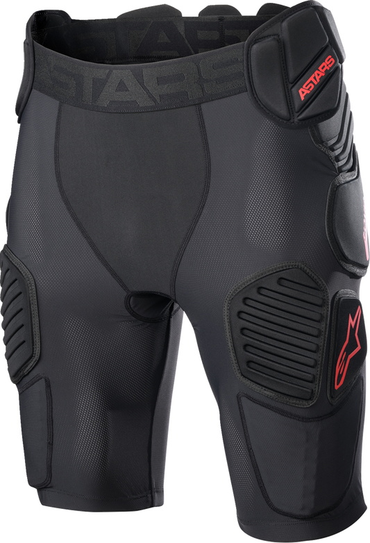 ALPINESTARS Bionic Pro Protection Shorts - Black/Red - Small 6507523-13-S