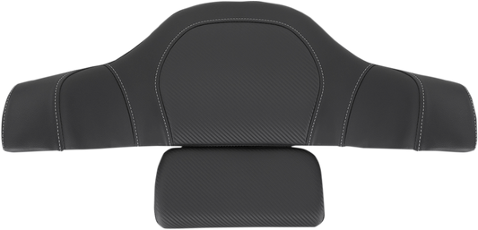 SADDLEMEN Tour-Pak Backrest Pad Cover - Carbon Fiber - Black - Indian I14-07-TPACK-CF