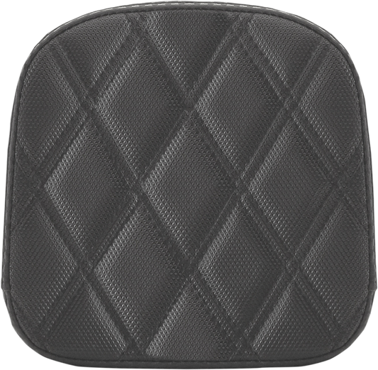 SADDLEMEN Sissy Bar Pad - Lattice Stitched - Black 0407SDC