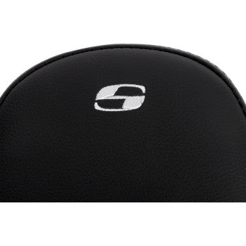SADDLEMEN Step-Up Seat - Front Lattice Stitch - White Stitch - FLH/FLT '08-'23 A808-07B-172WHI