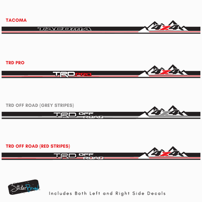 TRD Tacoma Side Rocker Panel Decal. #6790