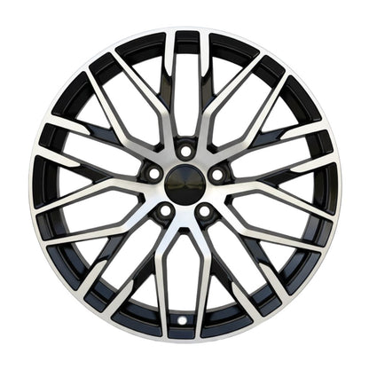 AU1 20X9 5X112 +32 66.6 Black Machined Face