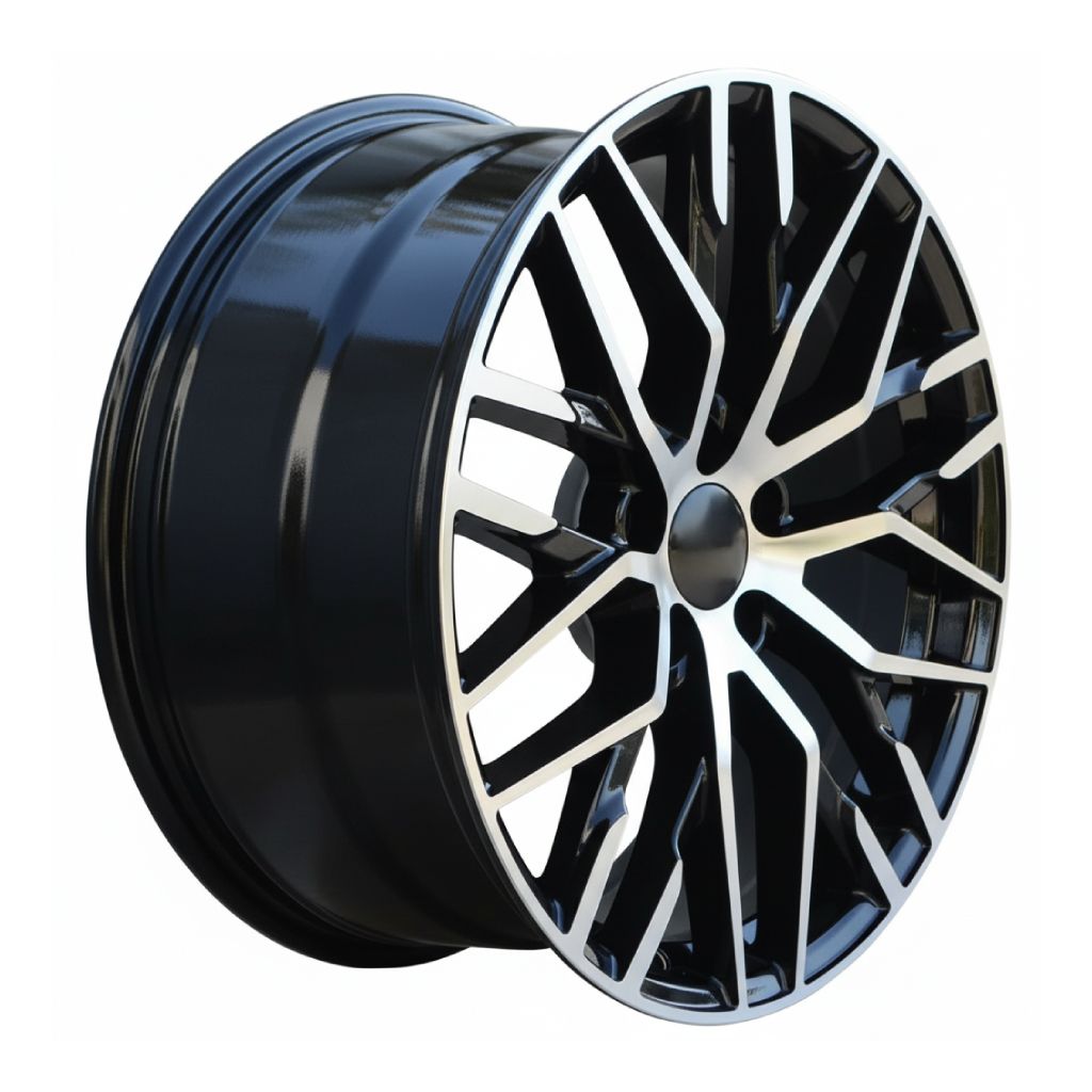 AU1 20X9 5X112 +32 66.6 Black Machined Face
