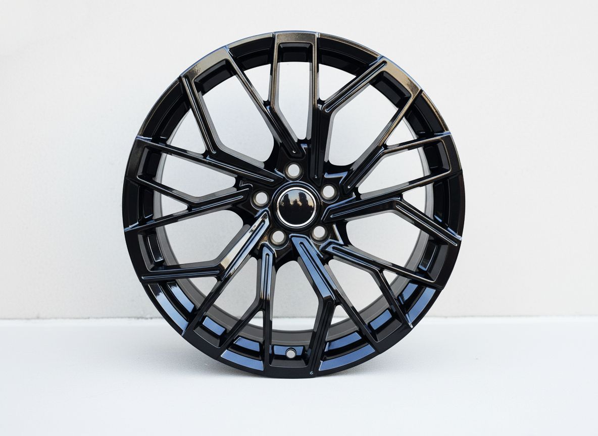 AU18 21x9.5 5x112 +26 66.6 Gloss Black