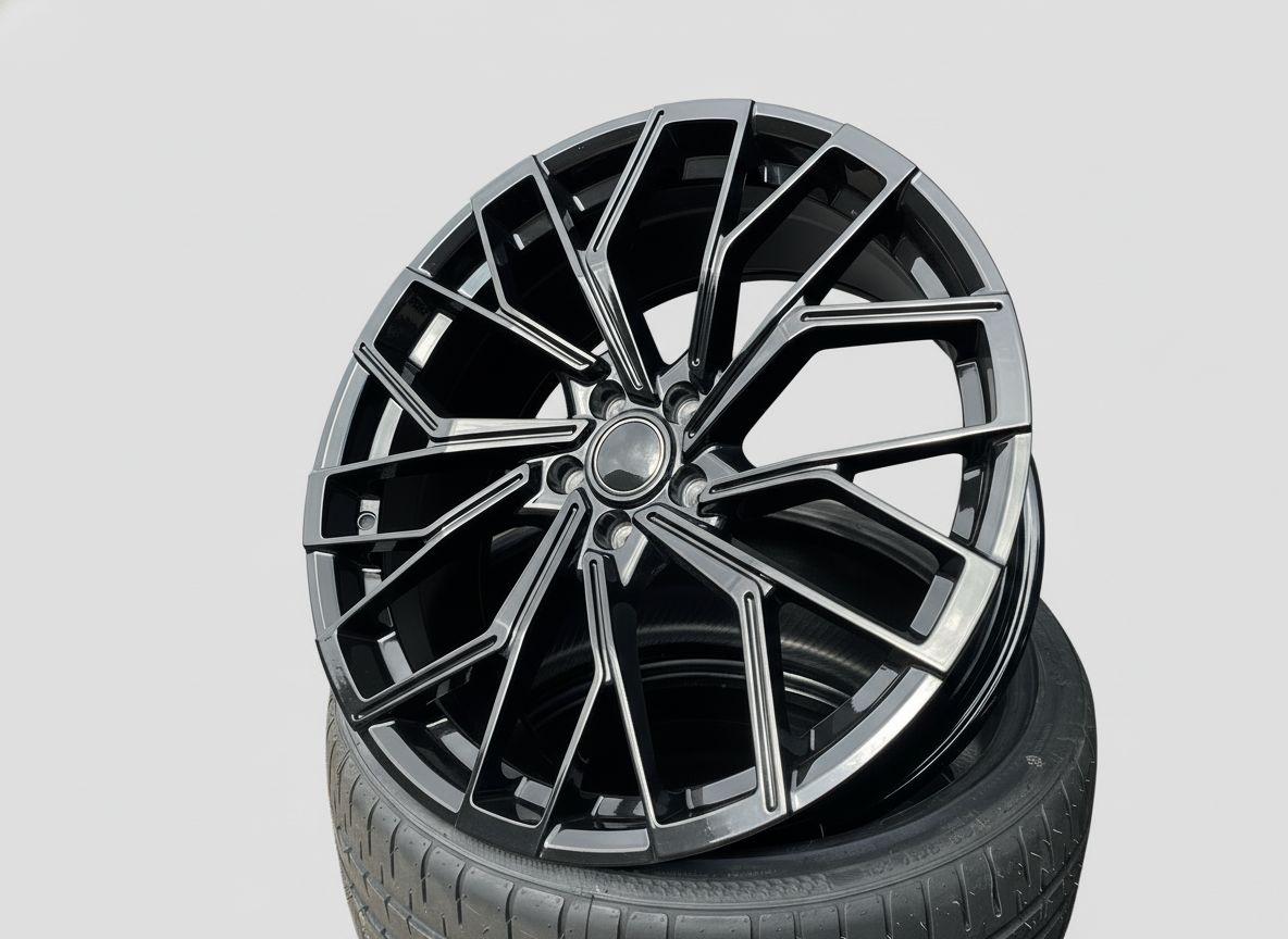 AU18 21x9.5 5x112 +26 66.6 Gloss Black