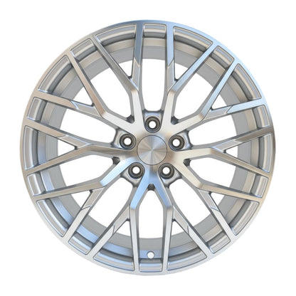 AU1 19x8.5 5x112 +32 66.6 Silver Machined Face