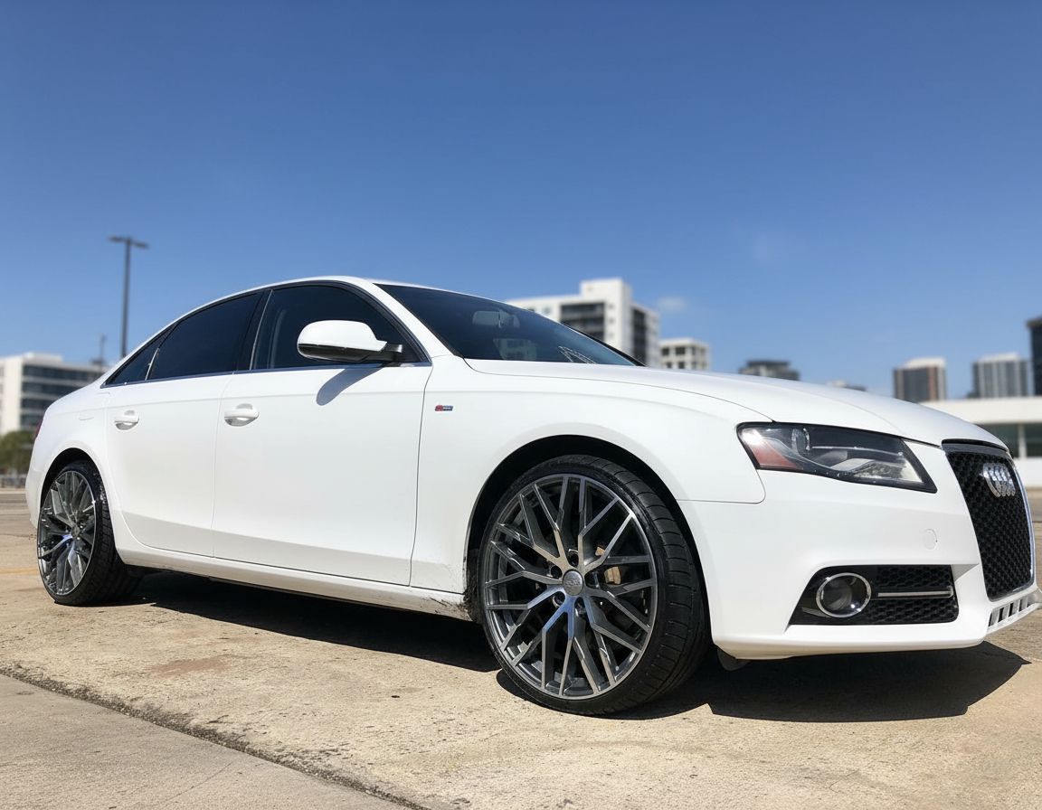 AU1 19x8.5 5x112 +32 66.6 Silver Machined Face