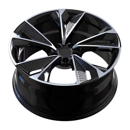 AU14 20x9 5x112 +35 66.6 Black Machined Face