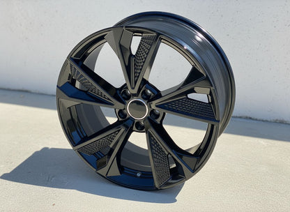 AU14 19x8.5 5x112 +32 66.6 Gloss Black