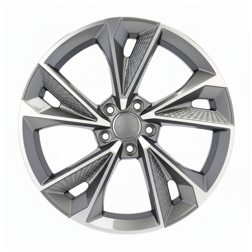 AU14 19x8.5 5x112 +42 66.6 Gunmetal Machined Face