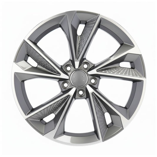 AU14 19x8.5 5x112 +42 66.6 Gunmetal Machined Face