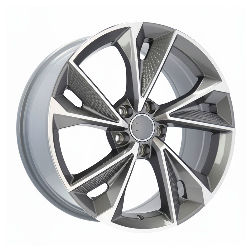 AU14 19x8.5 5x112 +42 66.6 Gunmetal Machined Face