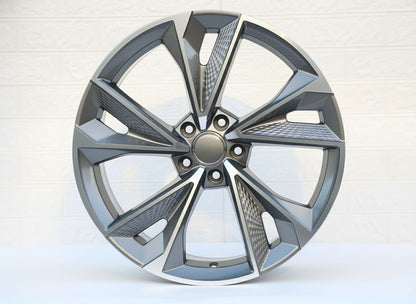 AU14 19x8.5 5x112 +42 66.6 Gunmetal Machined Face