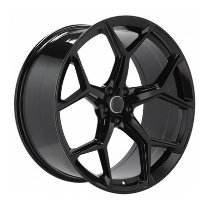 AU16 18x8 5x112 +35 66.6 Gloss Black