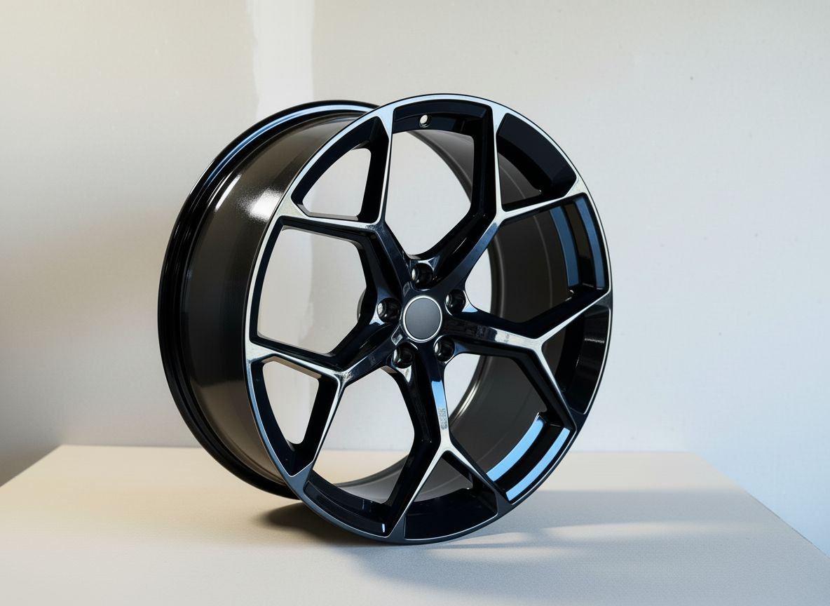 AU16 22x10 5x112 +20 66.6 Gloss Black