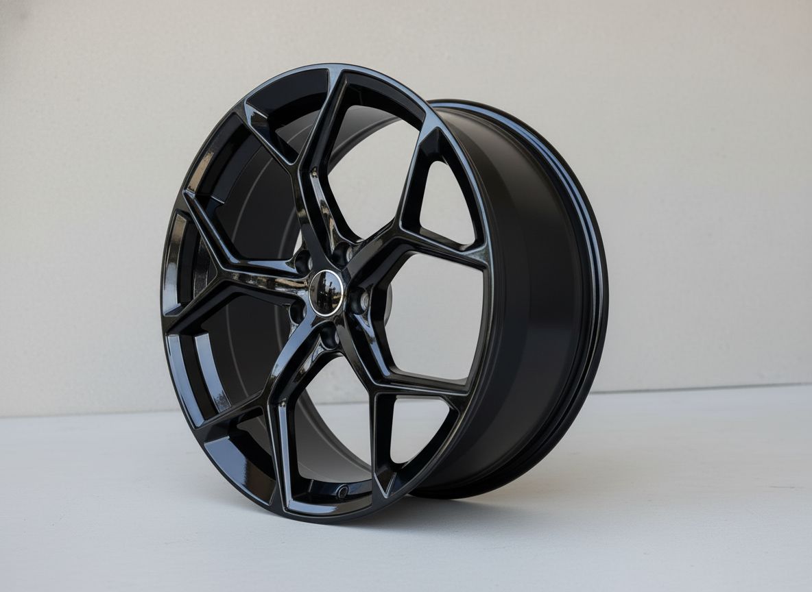 AU16 19x8.5 5x112 +32 66.6 Gloss Black